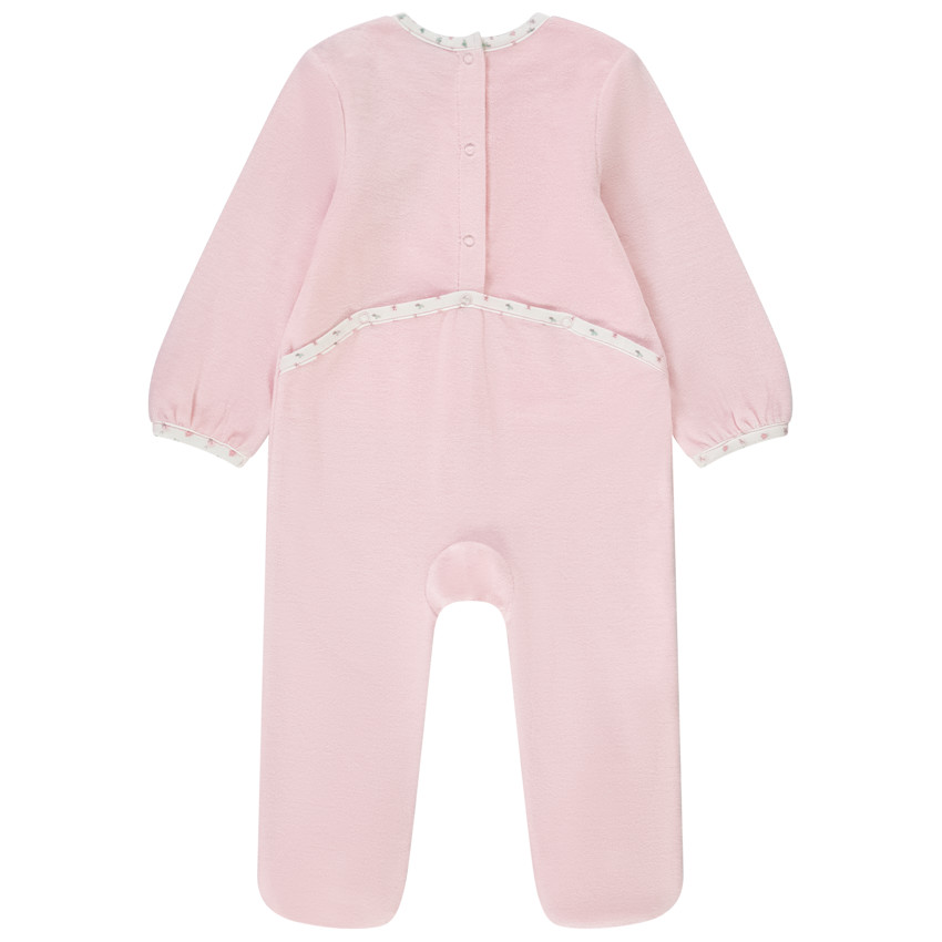 Dors-bien en velours Dumbo Disney pour bébé fille avec ouvertures différentes selon l'âge 