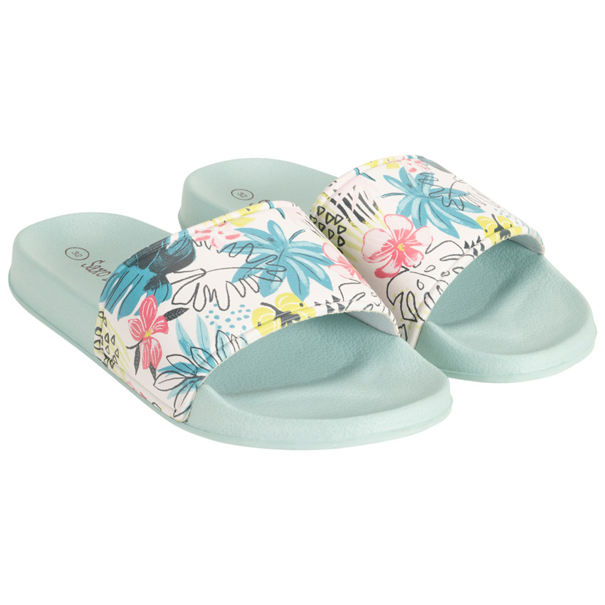 Μουλς με λουράκι και print feuillage για κορίτσι με λουράκι ανάλογα με την ηλικία 