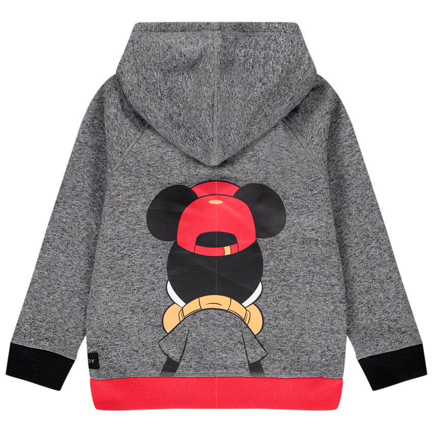 Sweat en molleton à capuche print Mickey Disney et sequins 