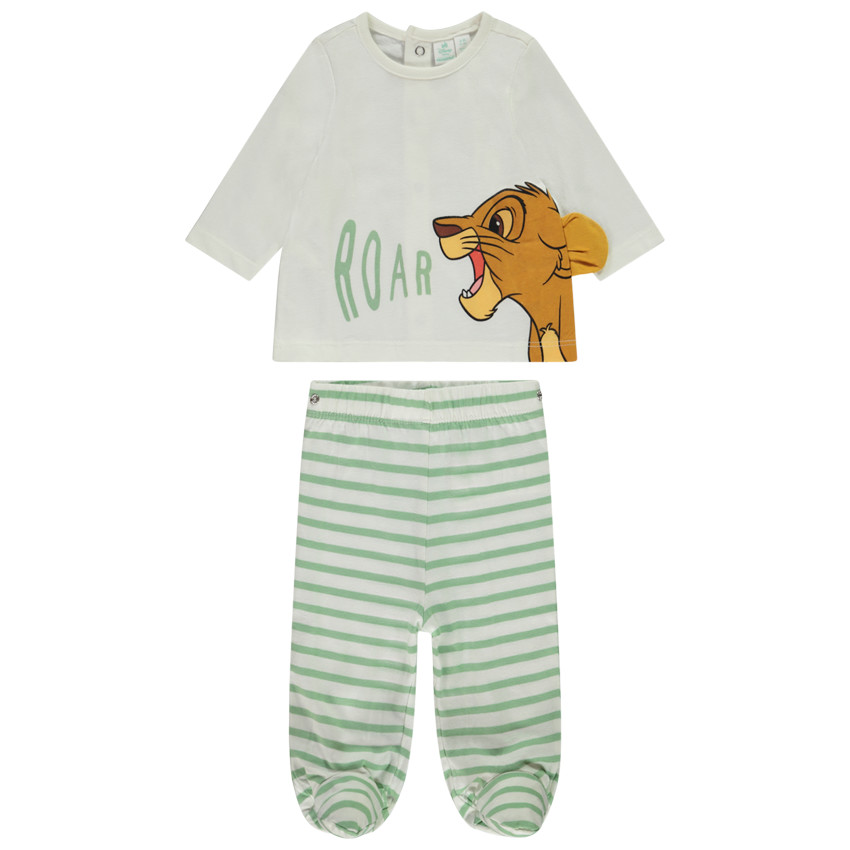 Pyjama 2 pièces Simba Disney pour bébé garçon avec finitions différentes selon l'âge 