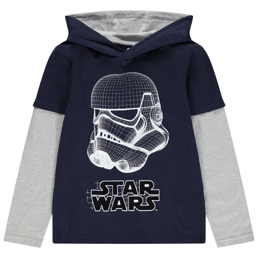 Παιδικά - Μακρυμάνικη μπλούζα με κουκούλα και στάμπα Stormtrooper Star Wars  Additional Παιδικά - Μακρυμάνικη μπλούζα με κουκούλα και στάμπα Stormtrooper Star Wars