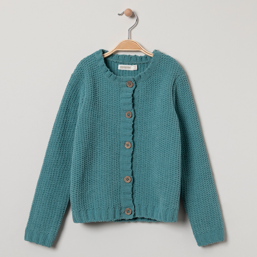 Gilet bleu en maille 