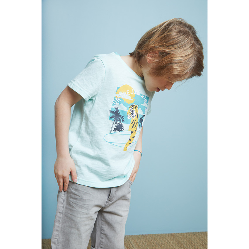 T-shirt manches courtes visuel plage  