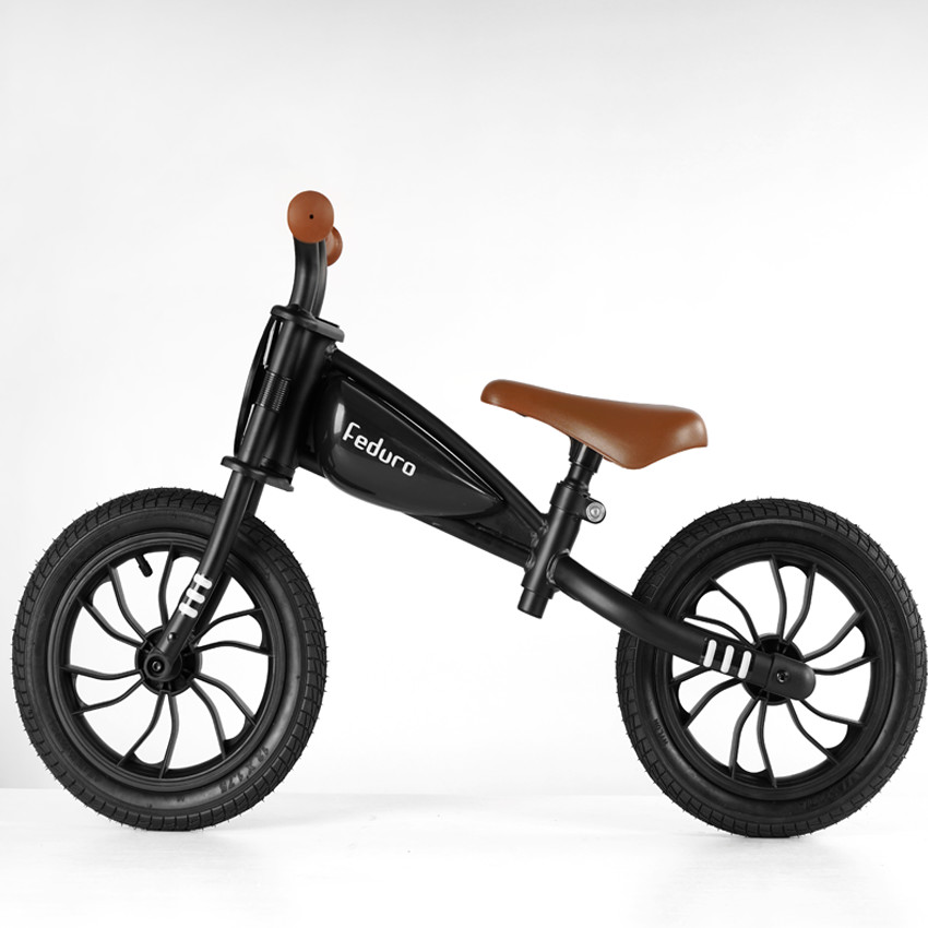 Qplay Feduro Air Gel(Rubber) Wheels Black - Ποδηλατο Ισορροπιας 