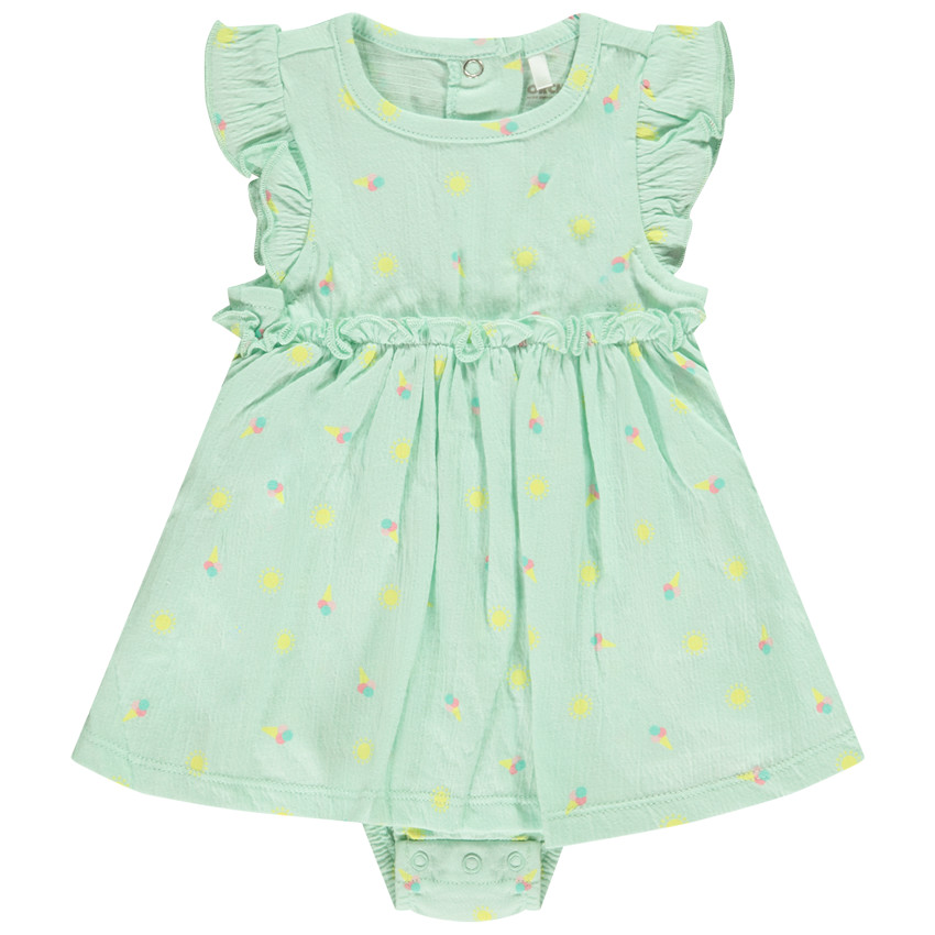 Robe body en jersey froissé imprimé pour bébé fille = Φόρεμα body από jersey με τσαλακωμένο print για bebe κορίτσι  Additional Robe body en jersey froissé imprimé pour bébé fille = Φόρεμα body από jersey με τσαλακωμένο print για bebe κορίτσι