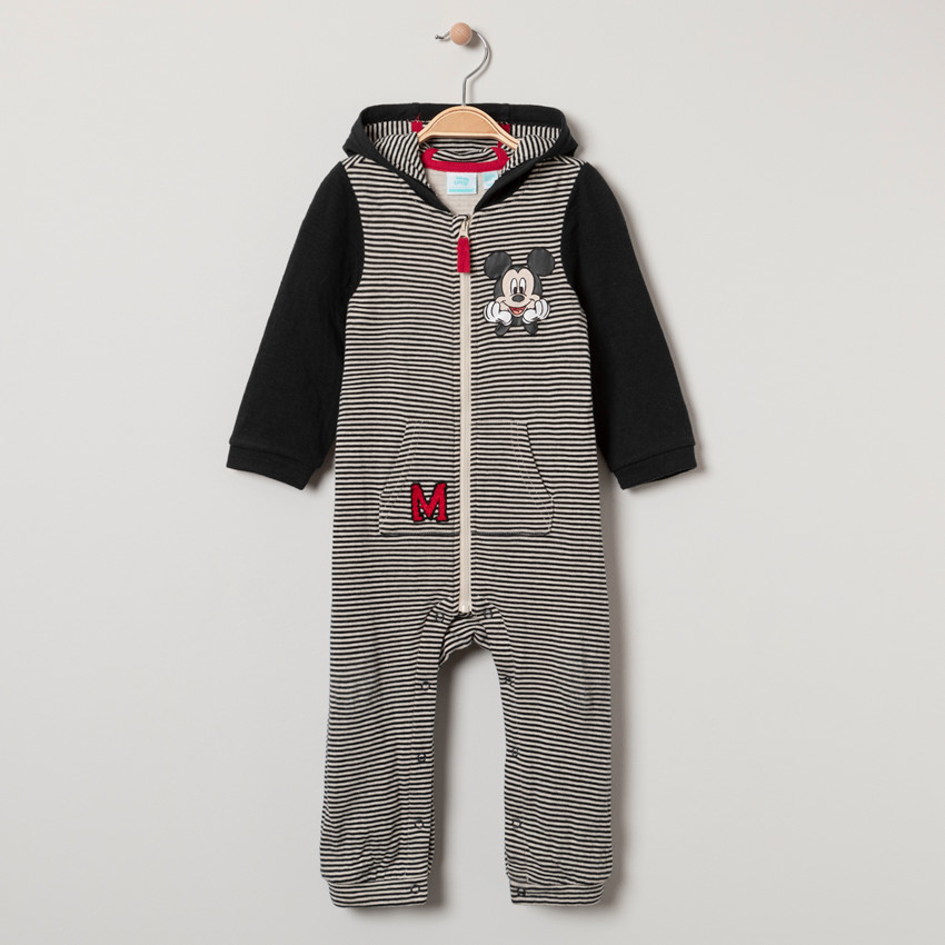 Combinaison en maille à rayures et print Mickey Disney 