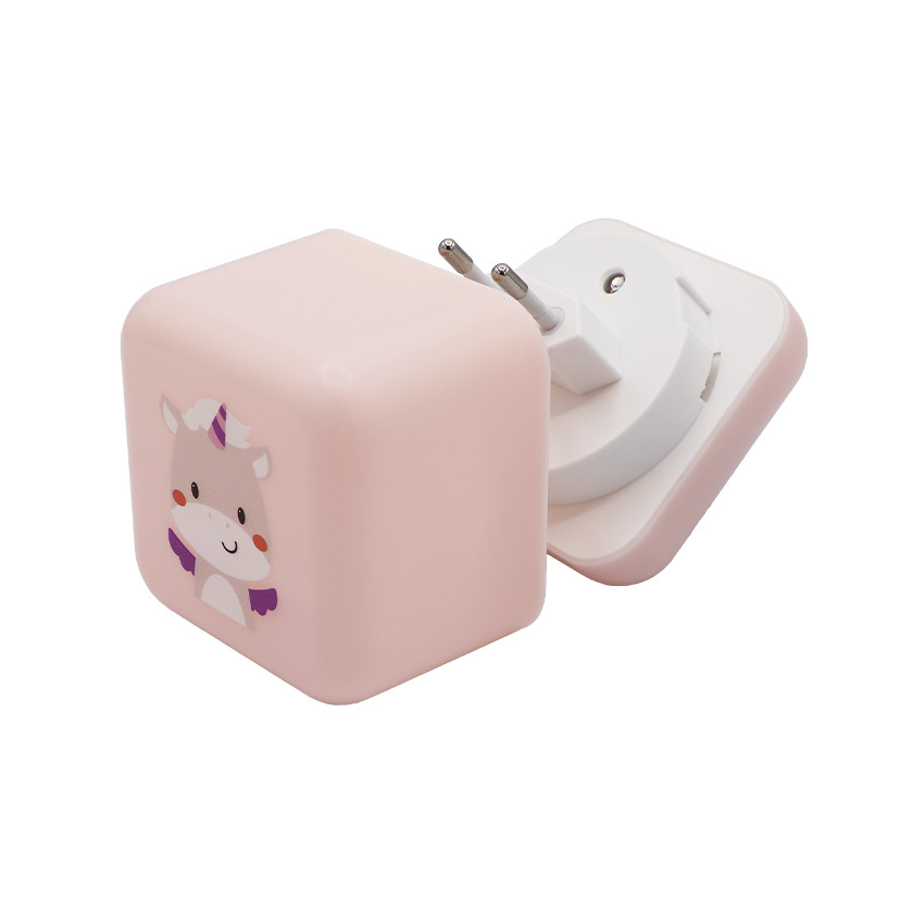 Veilleuse nomade 2 en 1 Cube B Lily la licorne rose 
