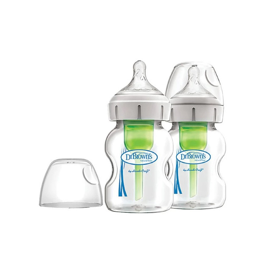 Μπιμπερό γυάλινο Options+ (Φ.Λ.) 150 ml (2 τεμ.) 