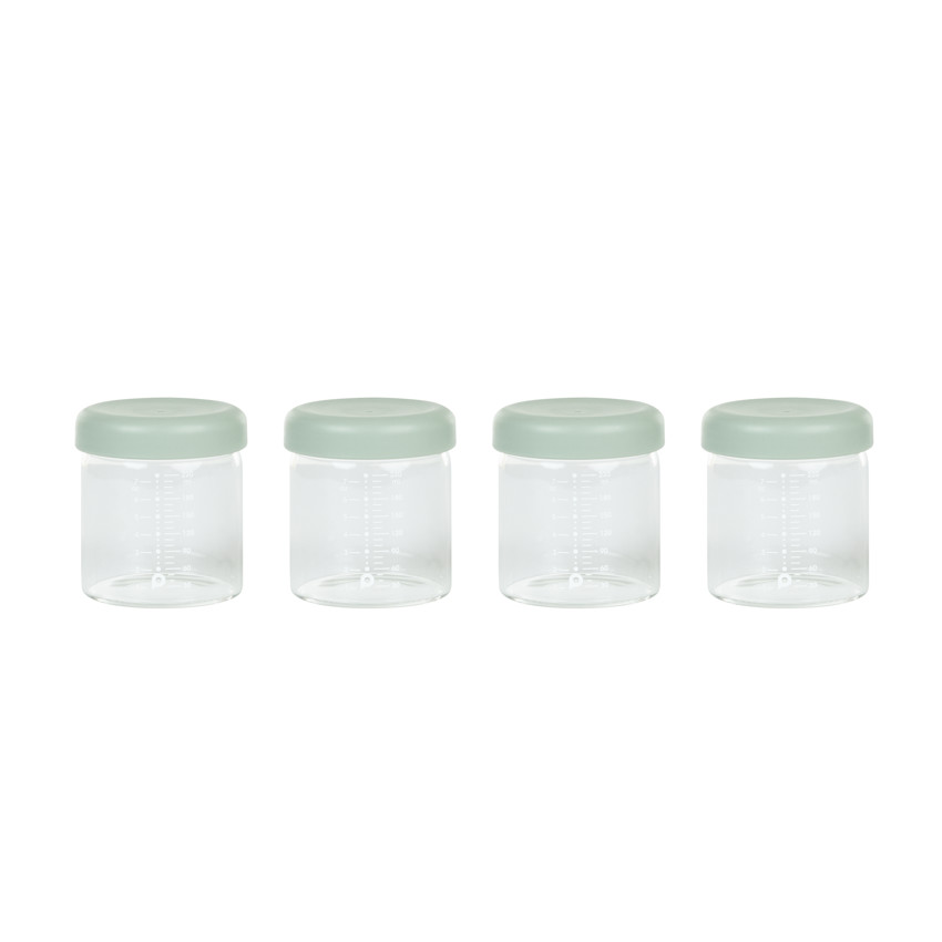 Σετ 4 γυάλινων δοχείων αποθήκευσης - 220 ml 