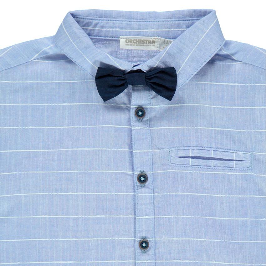 Πουκάμισο εορταστικό  κοντομάνικο με παπιγιόν αφαιρούμενο   Additional Πουκάμισο εορταστικό  κοντομάνικο με παπιγιόν αφαιρούμενο