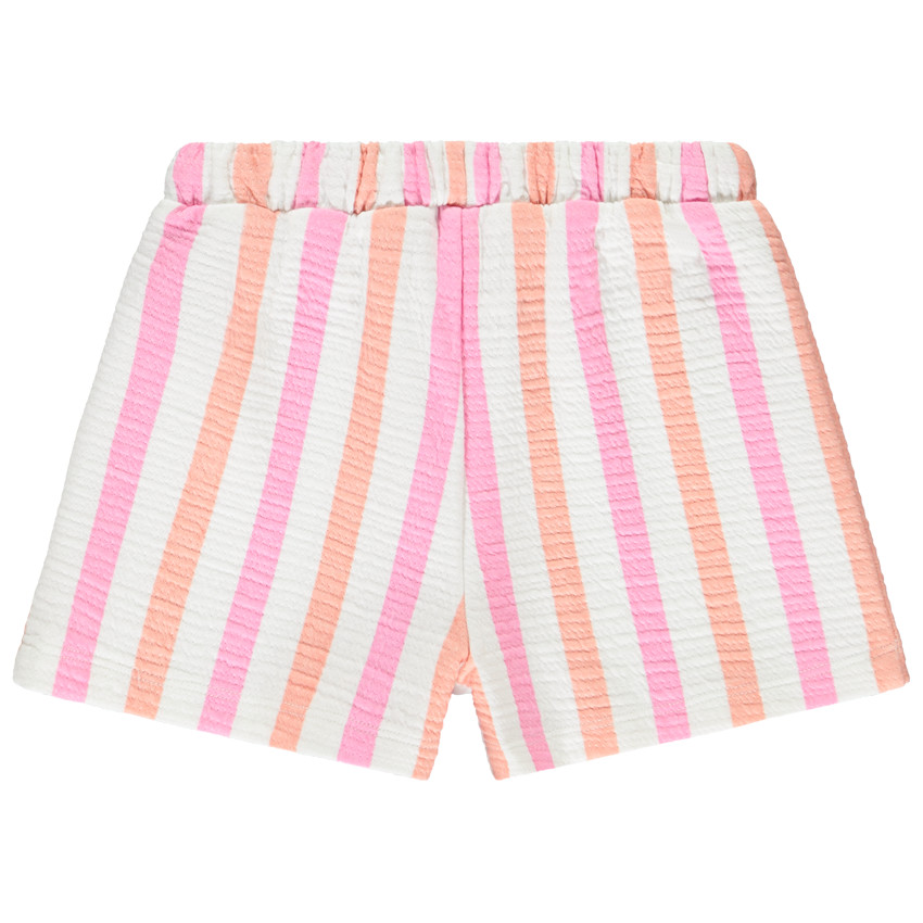 Σορτς πλεκτό ριγέ για κορίτσι 