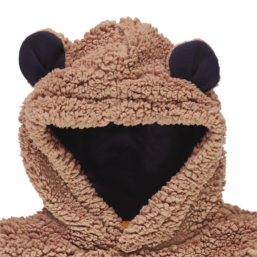 Φούτερ από sherpa με κουκούλα και ραμμένα αυτάκια ©Paddington  