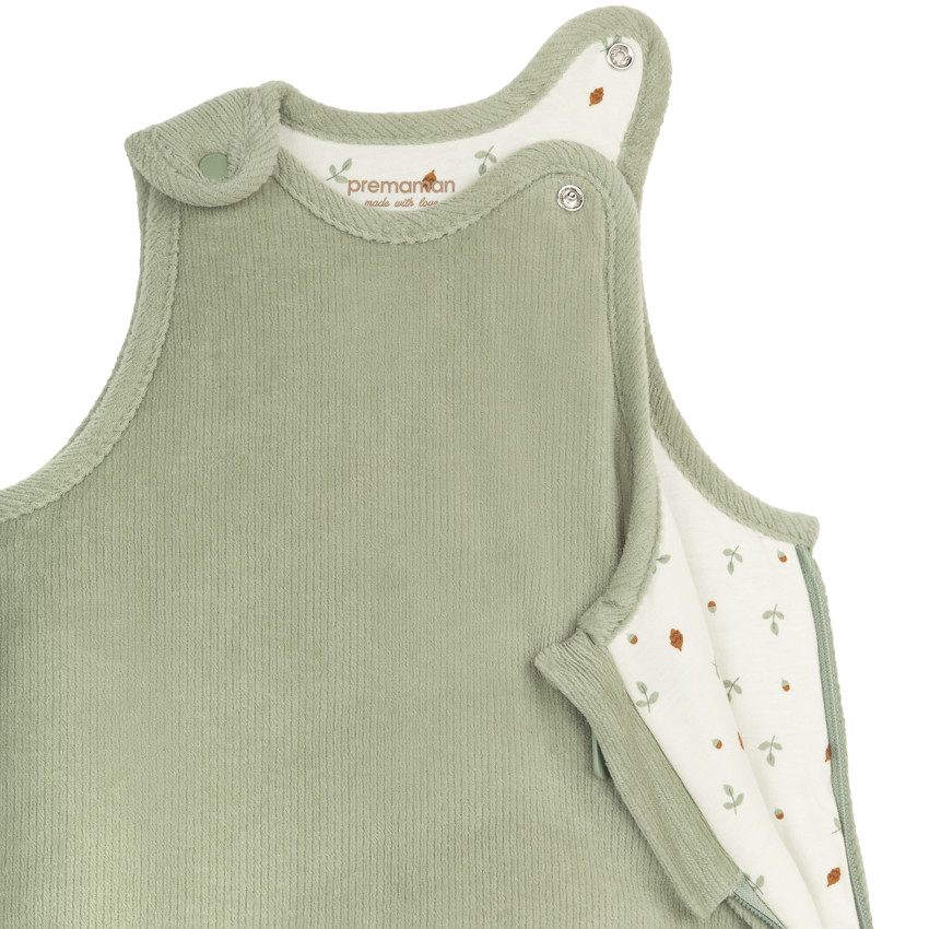 Gigoteuse sans manches en velours côtelé TOG 3.5 vert 