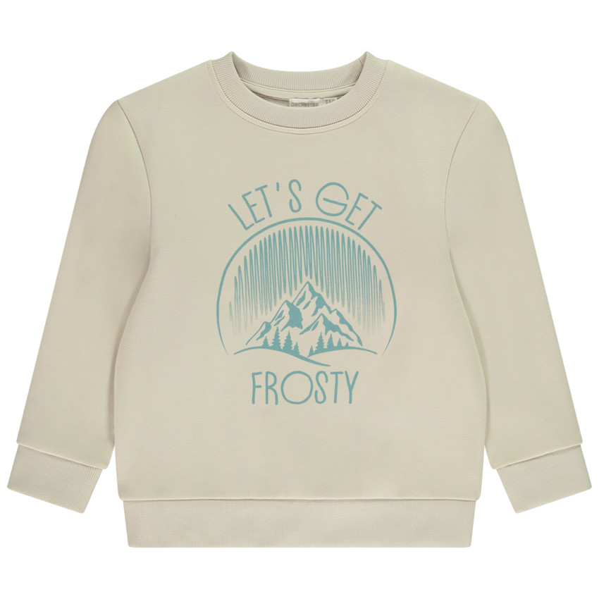 Φούτερ molleton print φαντεζί για αγόρι 