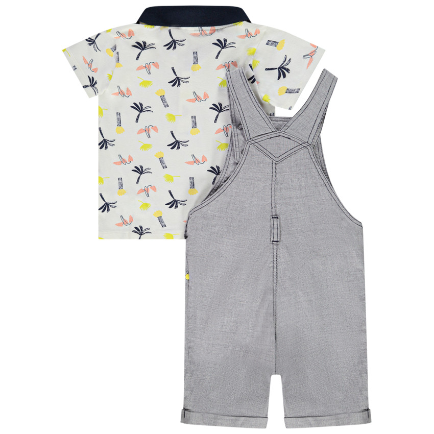 Σετ polo και σαλοπέτα με κεντημένο μαϊμού για bebe αγόρι  Additional Σετ polo και σαλοπέτα με κεντημένο μαϊμού για bebe αγόρι