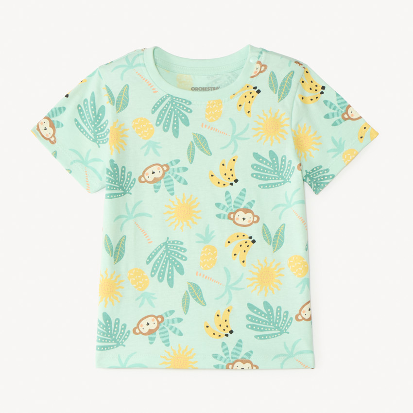 T-shirt με κοντά μανίκια με φανταστικό σχέδιο για μωρό αγόρι 