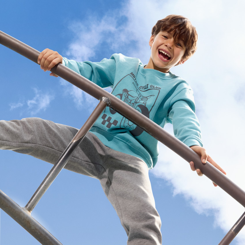 Σετ jogging 2 τμχ. molleton με φαντεζί print για αγόρι 