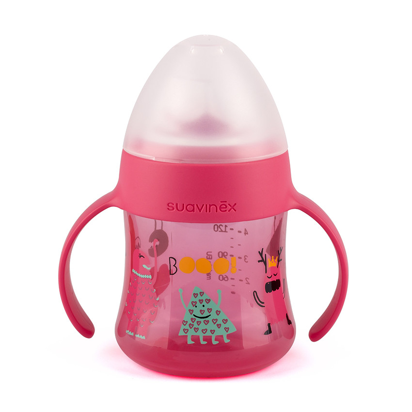 Πρώτο Μπουκάλι Με Λαβές Ροζ 