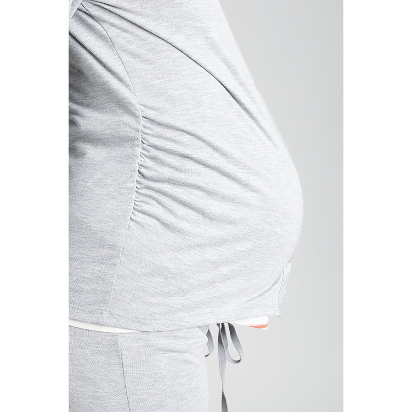 Πλεκτή ζακέτα γκρί 