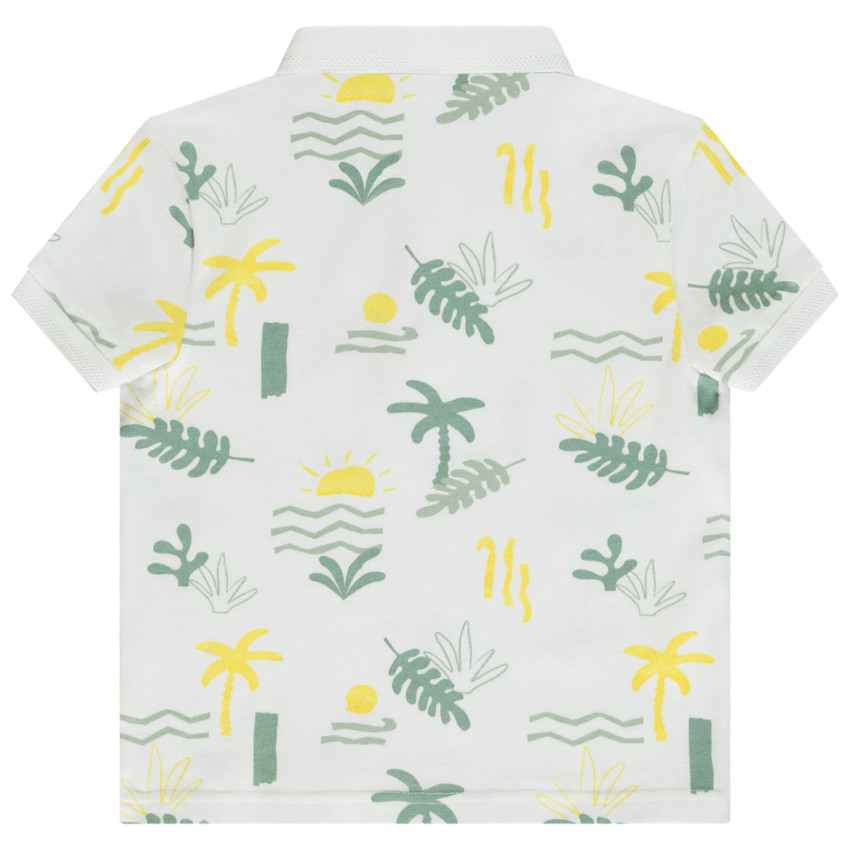 Πολυτελές κοντομάνικο polo με φανταστικό σχέδιο για αγόρι 