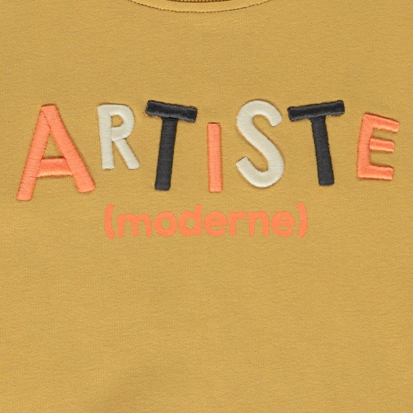 Φούτερ από molleton με κέντημα 3D για αγόρι 