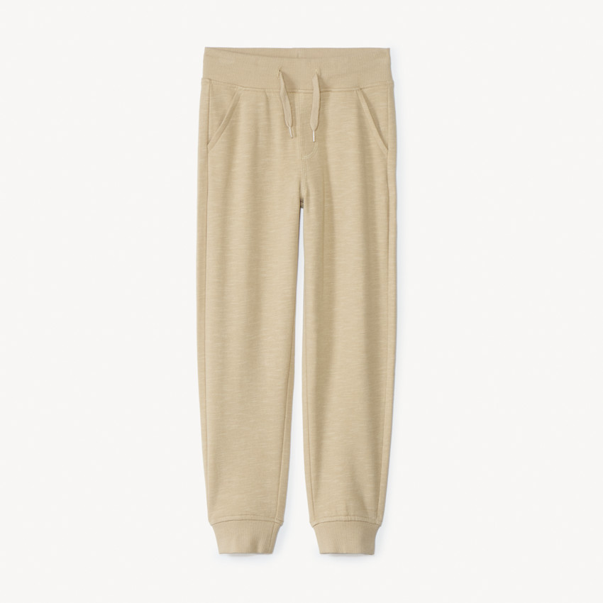 Jogging en molleton slub uni pour garçon 