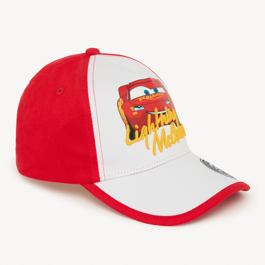 Καπέλο εκρού με διχρωμία Flash McQueen Disney-Pixar αγόρι 