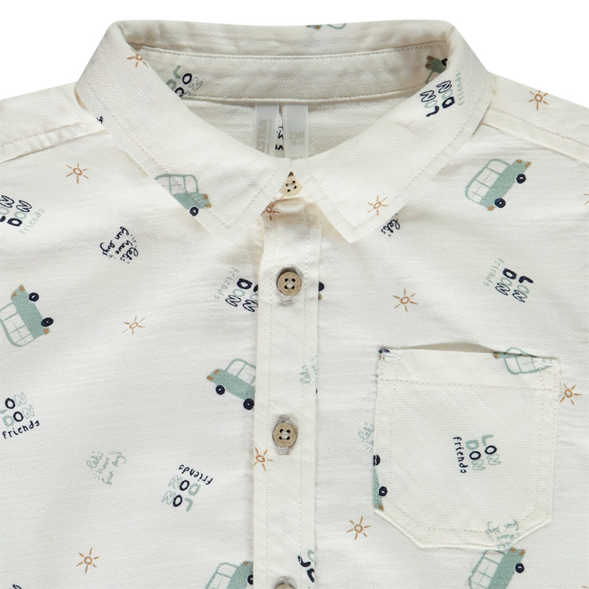 "Κοντομάνικο πουκάμισο με εκτύπωση London για μωρό αγόρι" 