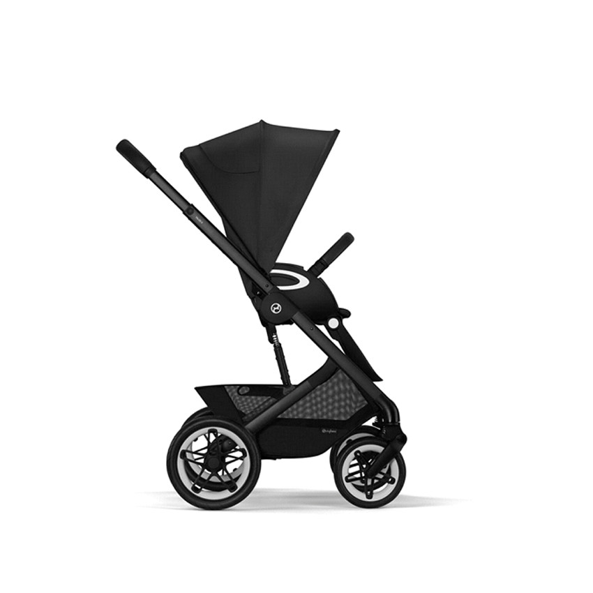 Καρότσι Talos S Lux Με Μεταλλικό Σκελετό Μαύρο - Moon Black 