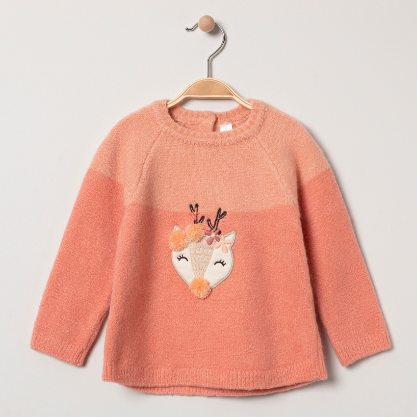Pull en tricot avec patch fantaisie 