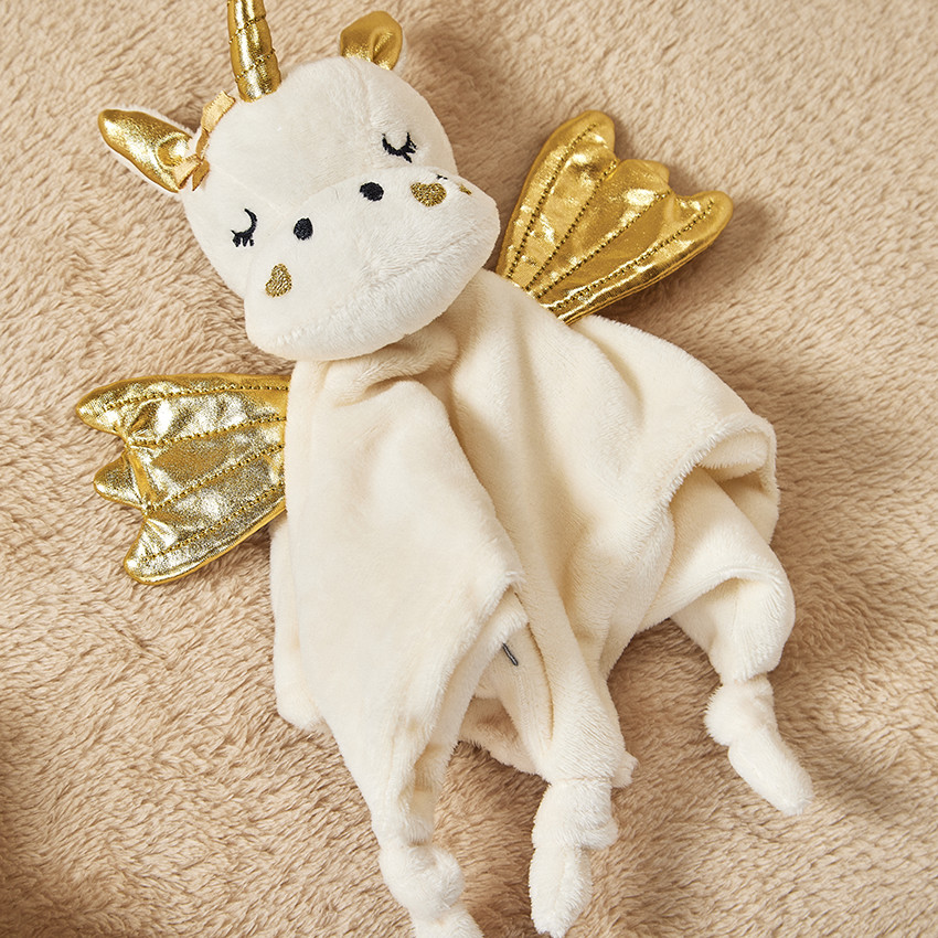 Doudou mouchoir Licorne pour bébé fille 