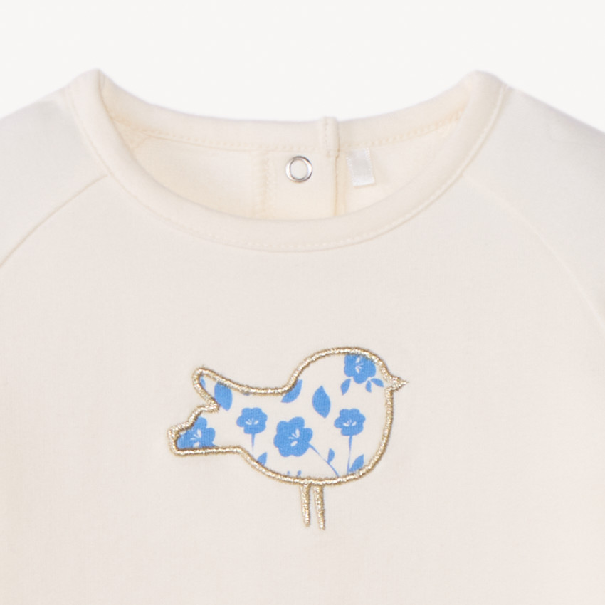 Σετ 2 τμχ. με ριγέ κολάν για bebe κορίτσι 