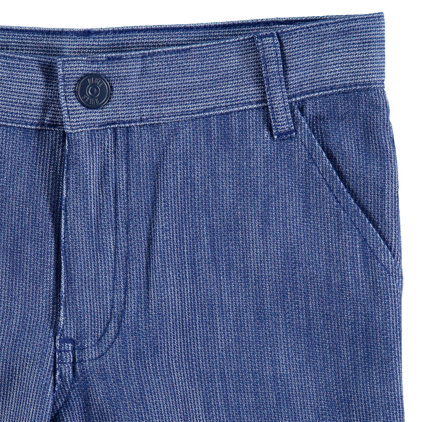 Βαμβακερό παντελόνι με μελανζέ όψη  Additional Βαμβακερό παντελόνι με μελανζέ όψη