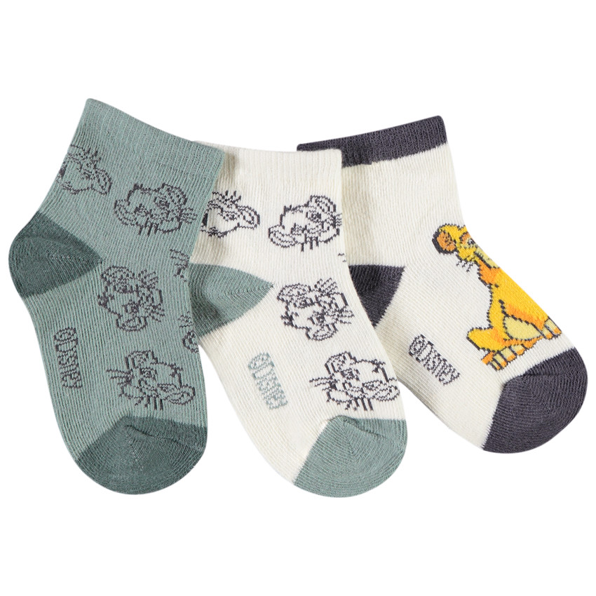 Lot de 3 paires de chaussettes Simba Disney pour bébé garçon 