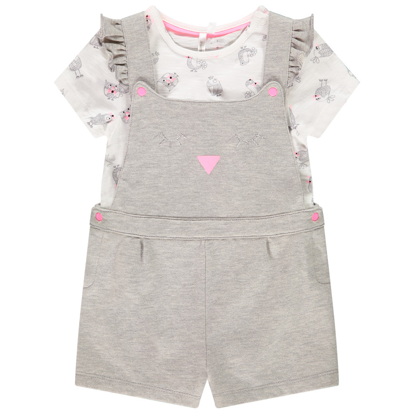 Σετ 2 κομμάτια t-shirt και  Σαλοπέτα για bebe κορίτσι 