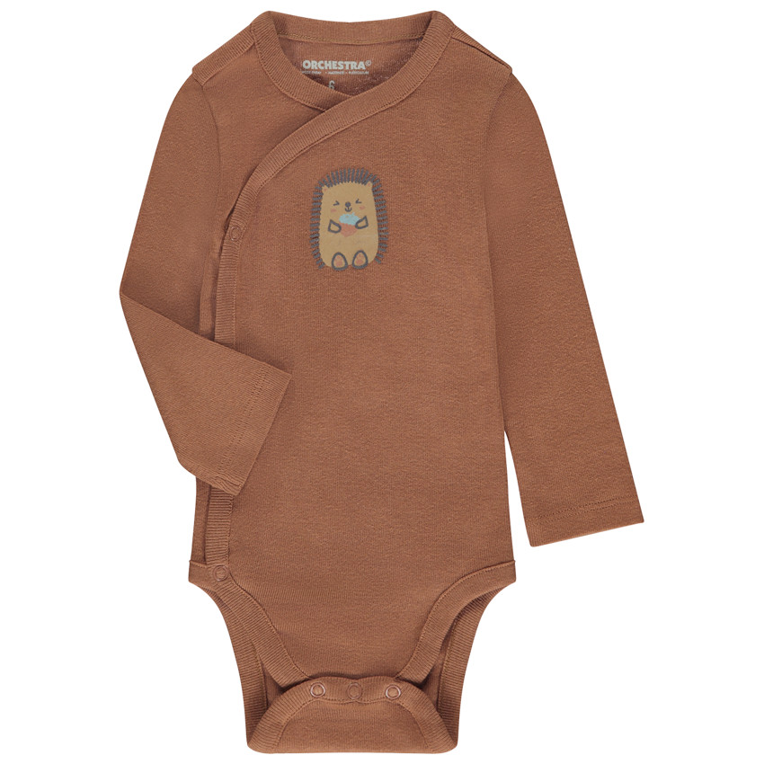 Σετ από 7 μακρυμάνικα σώματα με σχέδιο ζώων για αγόρι μωρού με διαφορετικές ανοίξεις ανάλογα με την ηλικία 