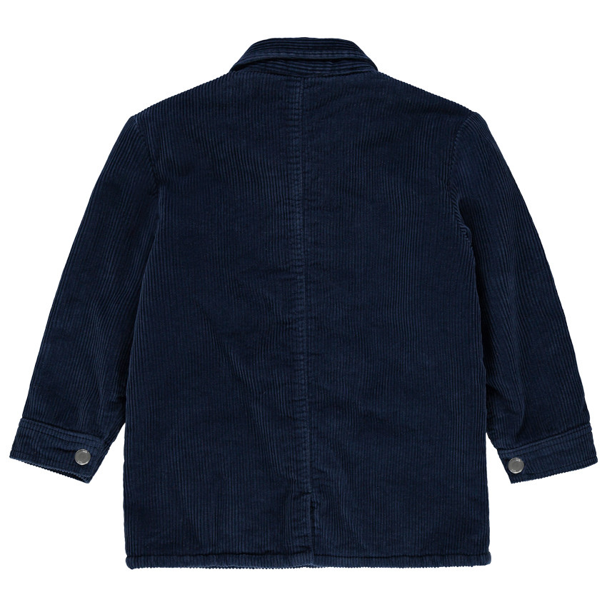 Veste en velours côtelé à doublure en sherpa et poches 