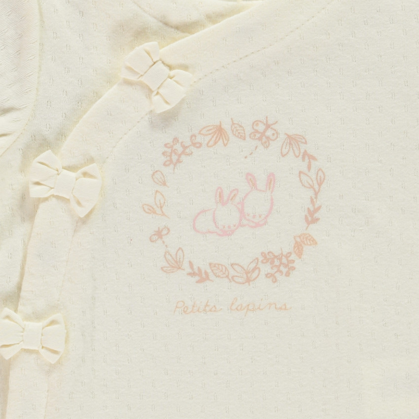 Πιτζάμα από πλεκτό με σχέδιο κουνελάκια για κορίτσι 