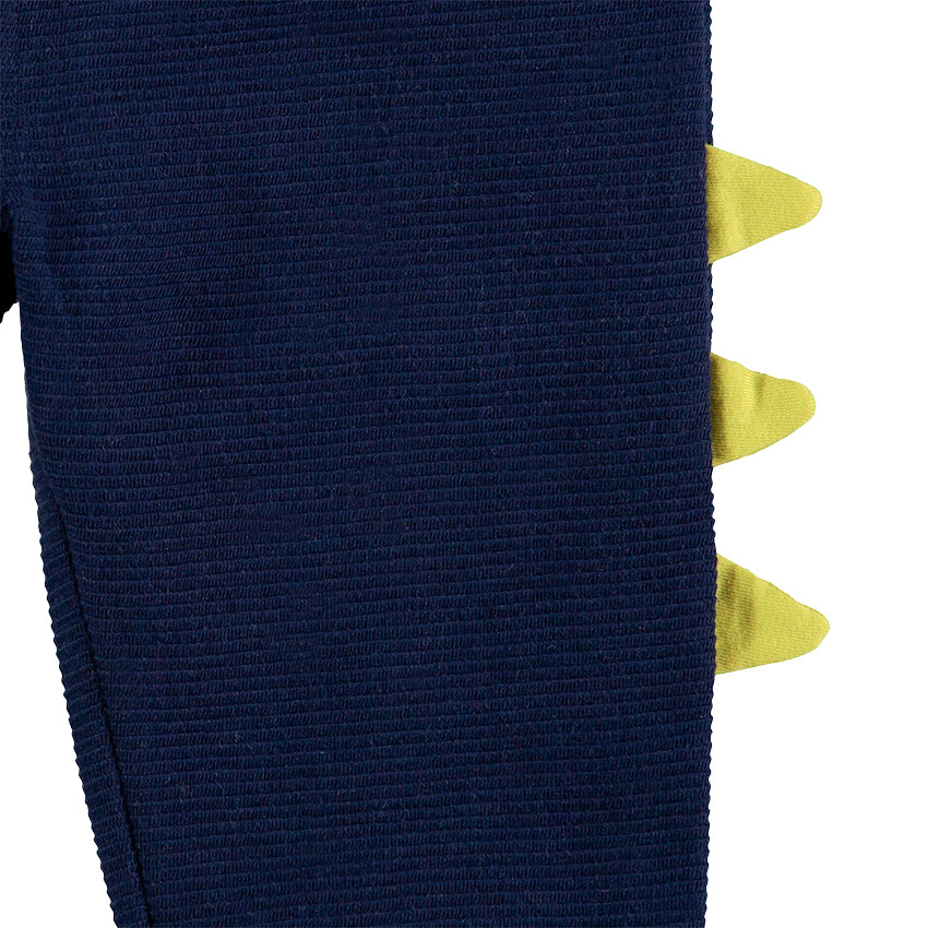 Φόρμα από φανέλα με στάμπα δεινόσαυρο και ανάγλυφο λοφίο 