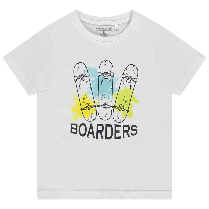 Κοντομάνικο μπλουζάκι με φαντεζί σχέδιο για αγόρι 