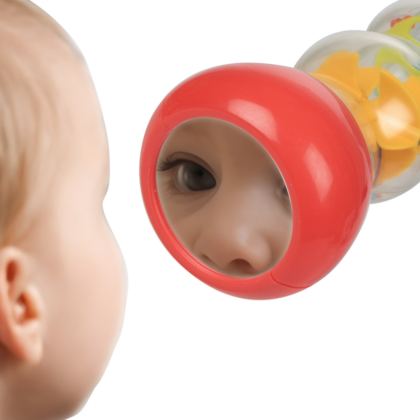 Κουδουνίστρα Rainmaker Με Καθρεύτη Little Stars Baby  