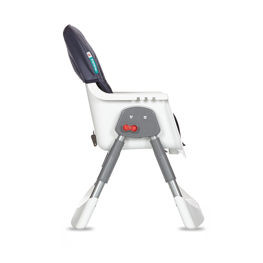 Βασική ψηλή καρέκλα - Μπλε-γκρι 