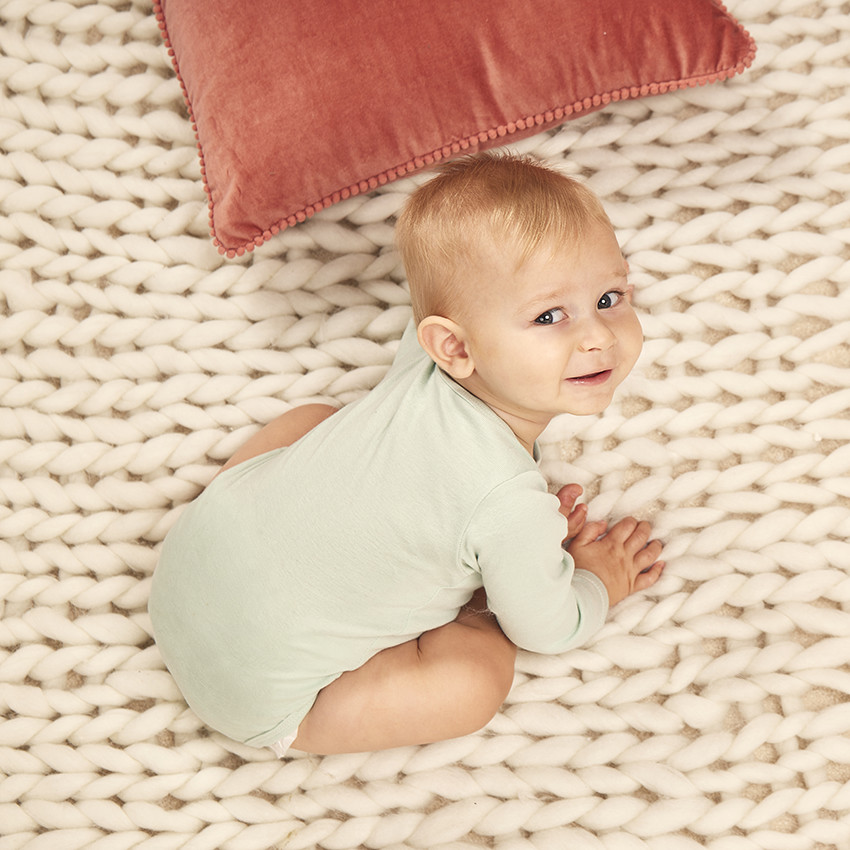 Σέτ από 5 μονόχρωμα μακρυμάνικα σώματα για μωρό 