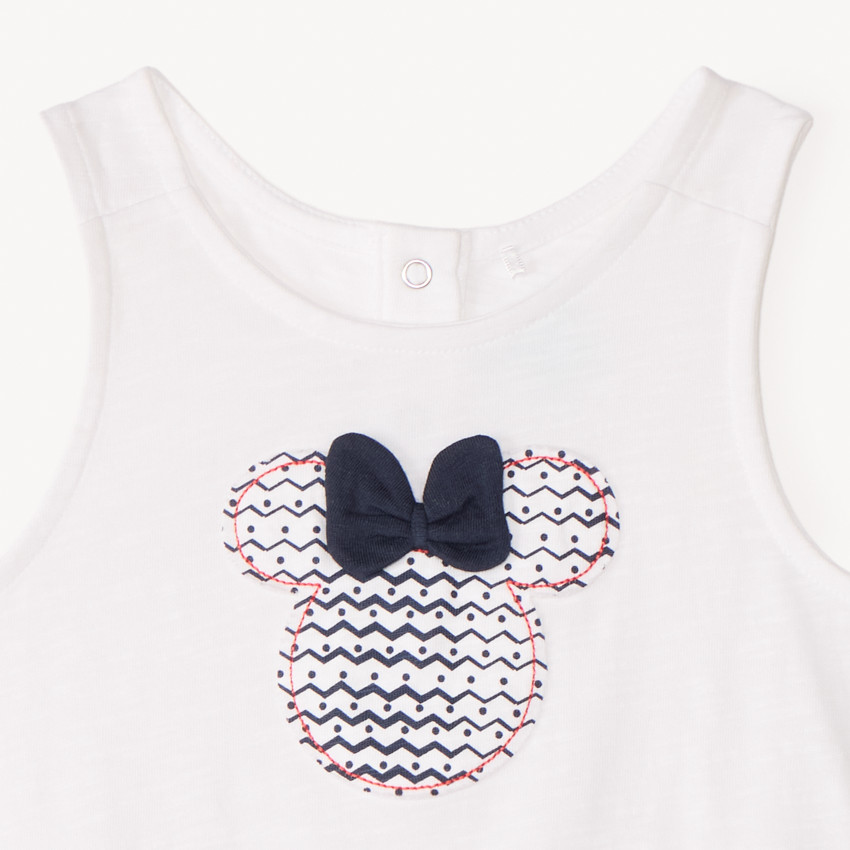 Σετ αμάνικου μπλουζάκι + σορτσάκι Minnie Disney για μωρό κορίτσι 
