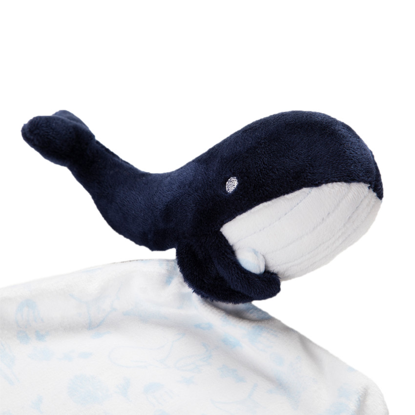 Doudou mouchoir baleine 