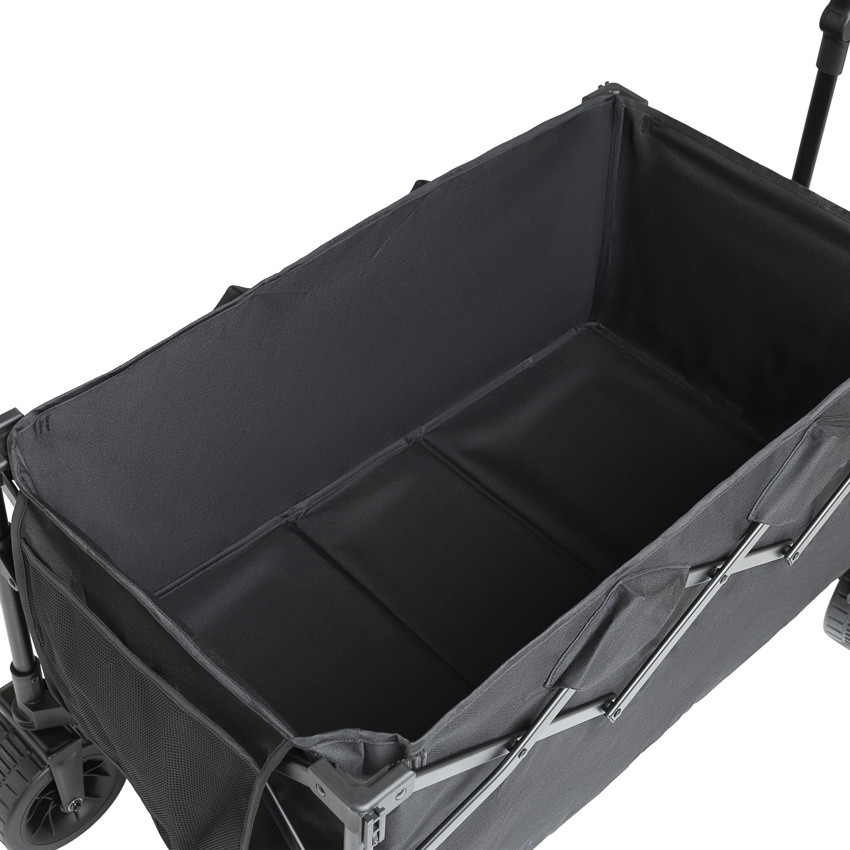 Chariot de transport pliable noir 