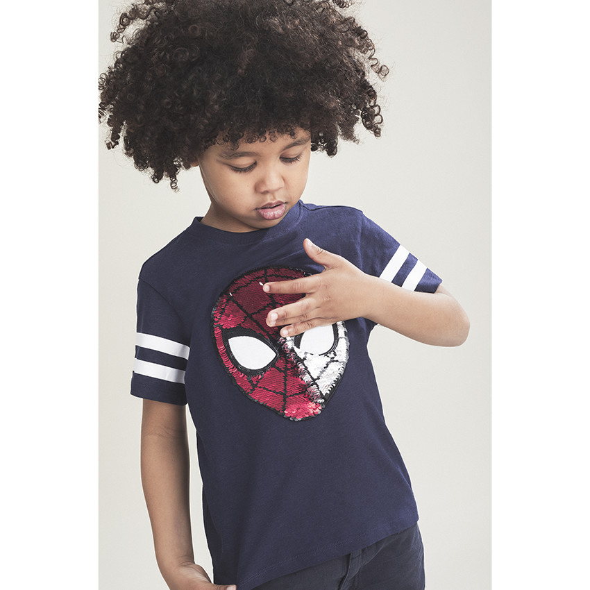 Κοντομάνικη μπλούζα με μοτίβο Spiderman από «μαγικές» πούλιες 