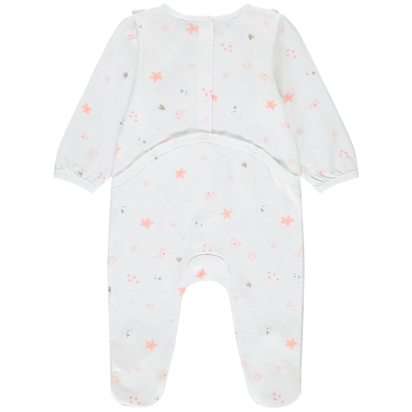 Φορμάκι με σχέδιο και βολάν για bebe κορίτσι 