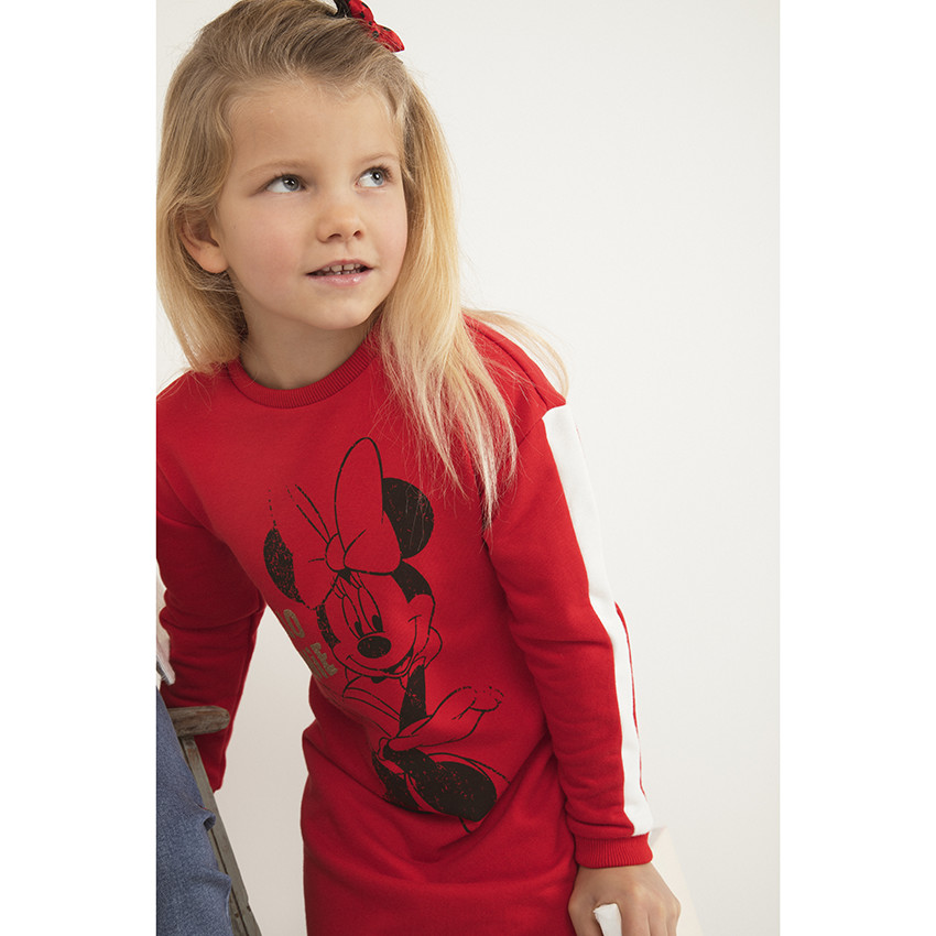 Robe manches longues en molleton Minnie Disney 