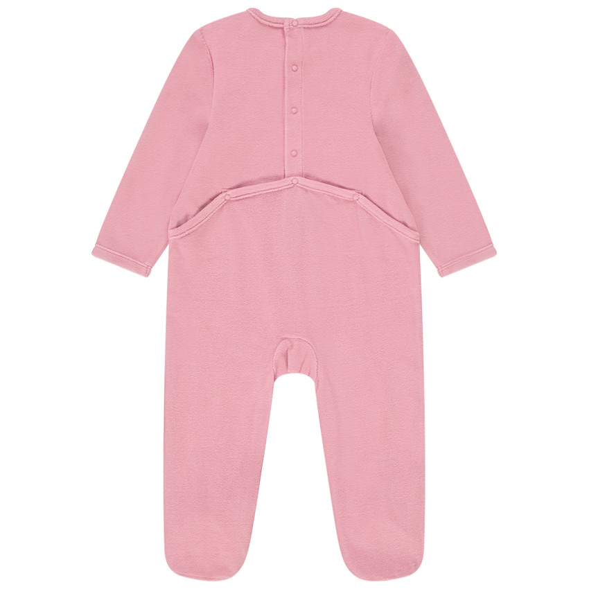 Φορμάκι βελουτέ με φαντεζί σχέδιο για bebe κορίτσι 